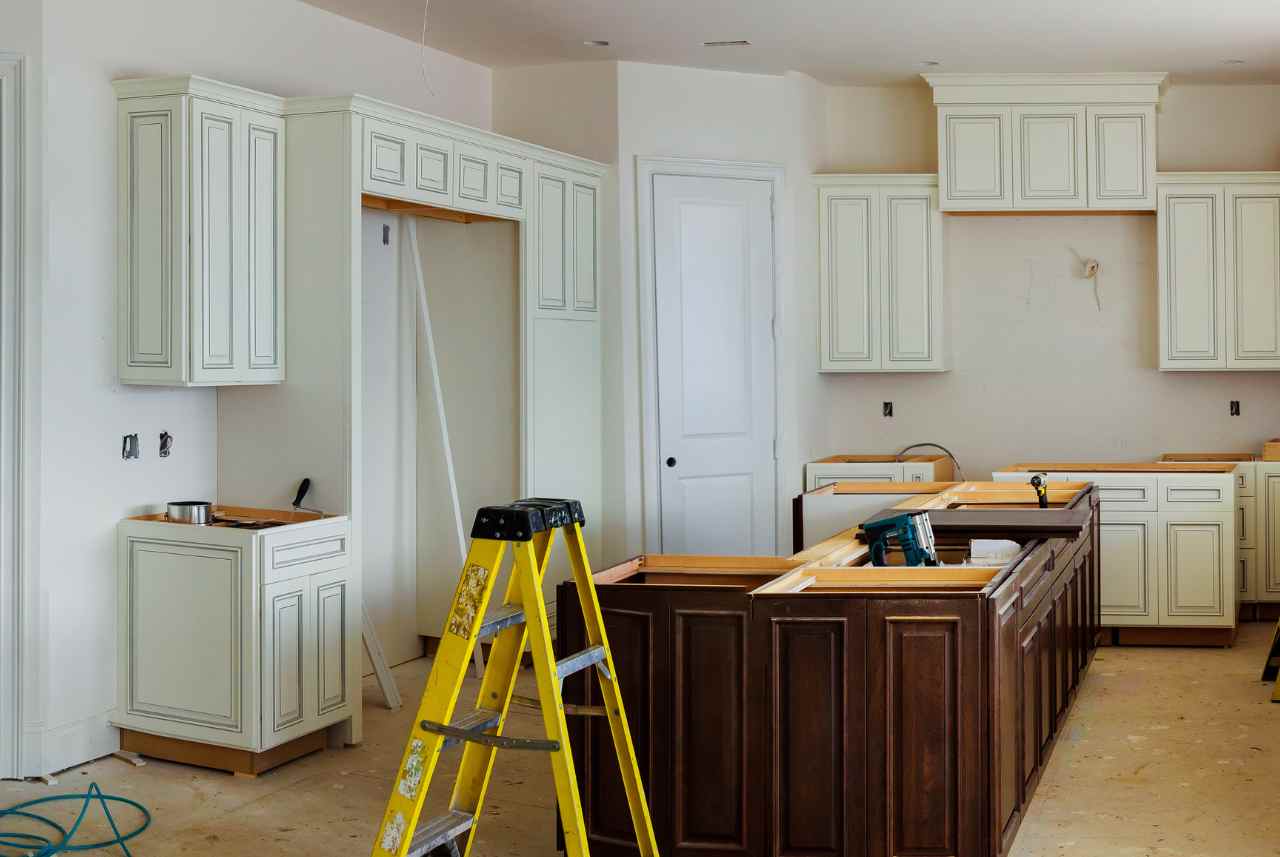 The process of custom kitchen cabinets being made in a waukesha wisconsin home. The process of custom kitchen cabinets being made in a waukesha wisconsin home.