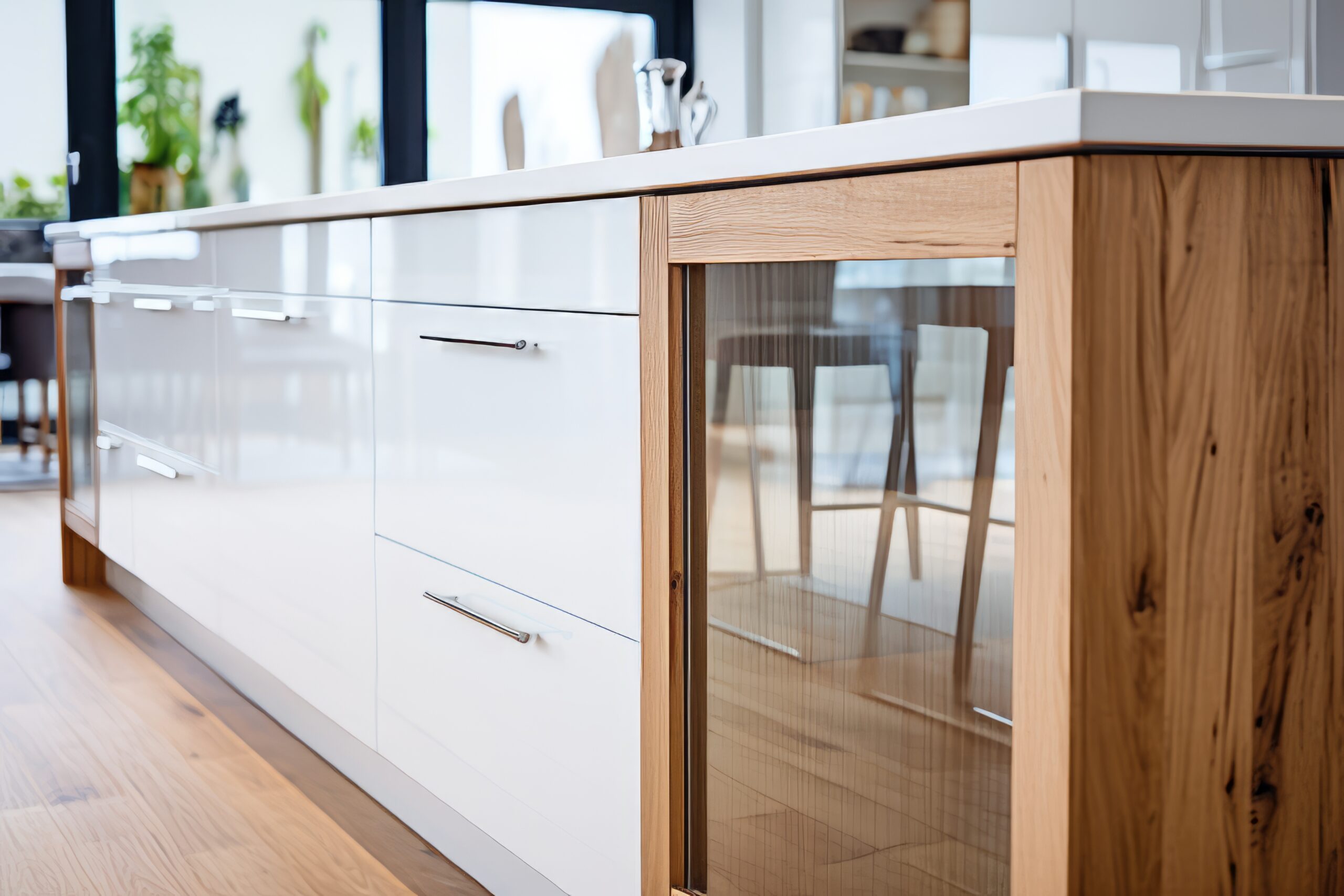 Kitchens and Cabinets by Design showcasing a modern island.